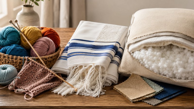 מה זה אקרילן ואיך אותו חומר משמש לטליתות, לסריגה ולריפוד?